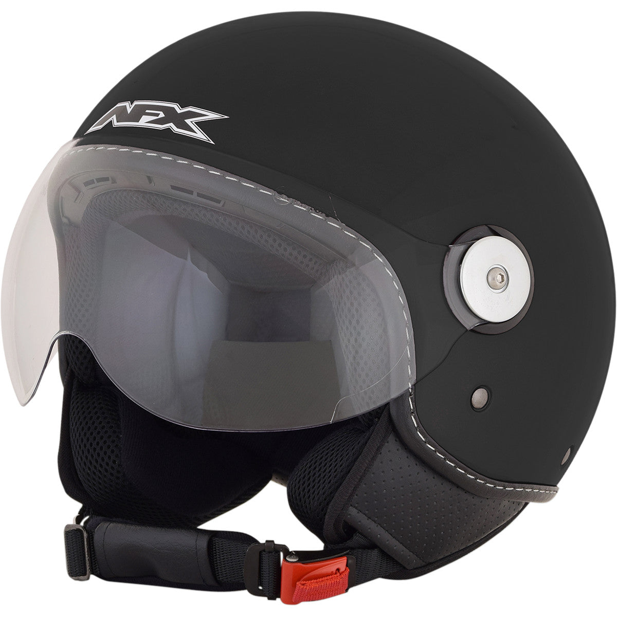 Šalmas AFX FX 33 SCOOTER GLOSS JUODAS