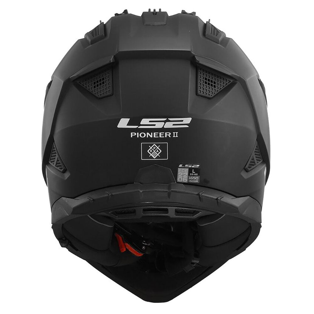 Šalmas LS2 pioneer 2 matinis juodas – nuotrauka 2