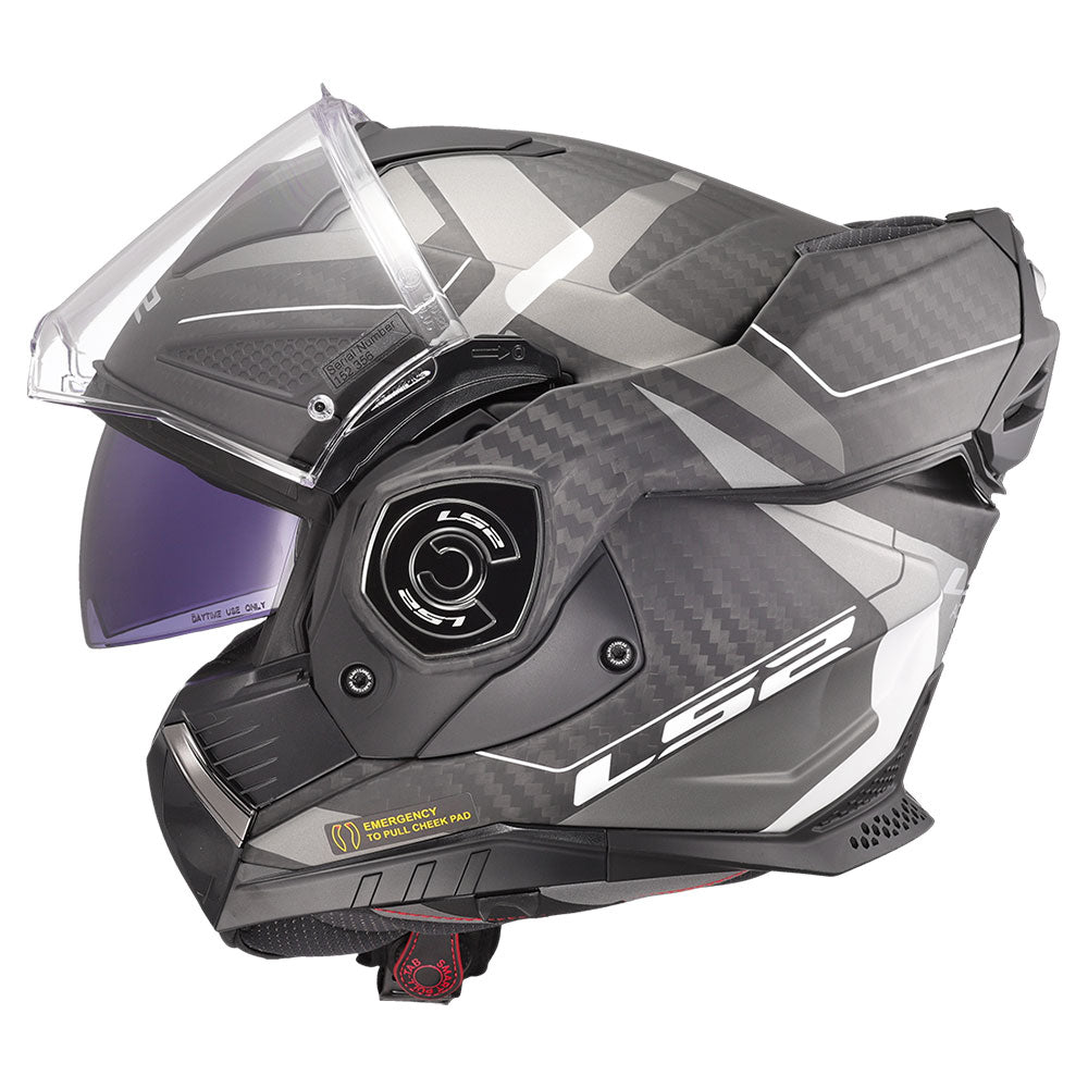 Šalmas LS2 advant x carbon horizon sidabrinis/pilkas – nuotrauka 2