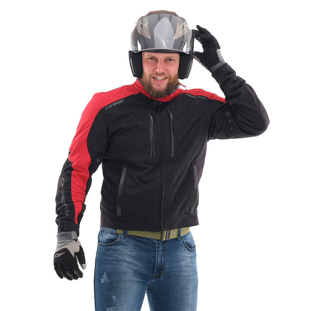 MOTO CITY STRIUKĖ DRAGONFLY RAUDONA/ JUODA UNISEX