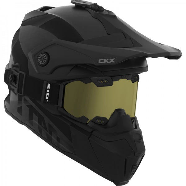 Šalmas SU AKINIAIS CKX TITAN SOLID MATINIS JUODAS