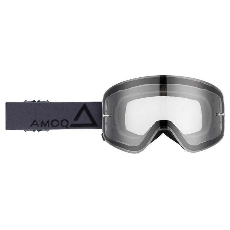 AKINIAI AMOQ MX VISION MAGNETIC TAMSIAI pilki/juodi SKAIDRIU stikliuku