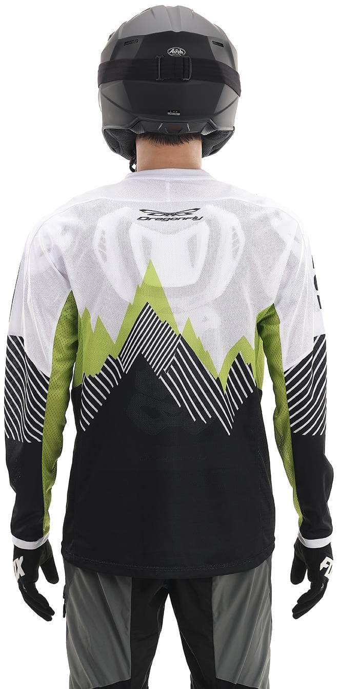 MOTO marškinėliai dragonfly ENDURO FREERIDE balta/ JUODA – nuotrauka 5