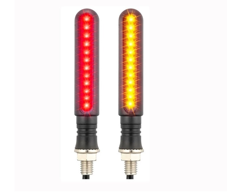 Posūkių signalai flowing LED 2 vnt. oranžiniai + raudoni su homologacija E54