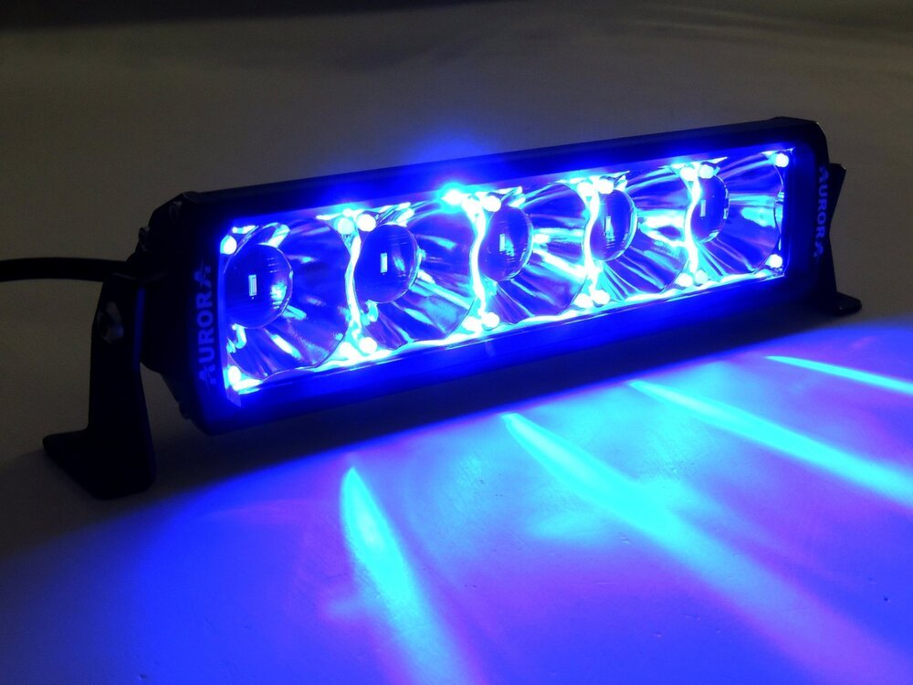 AURORA LED 10" (25.4 CM) "D6 DOUBLE ROW RGB" SERIJOS ŽIBINTAS 75W SPOT