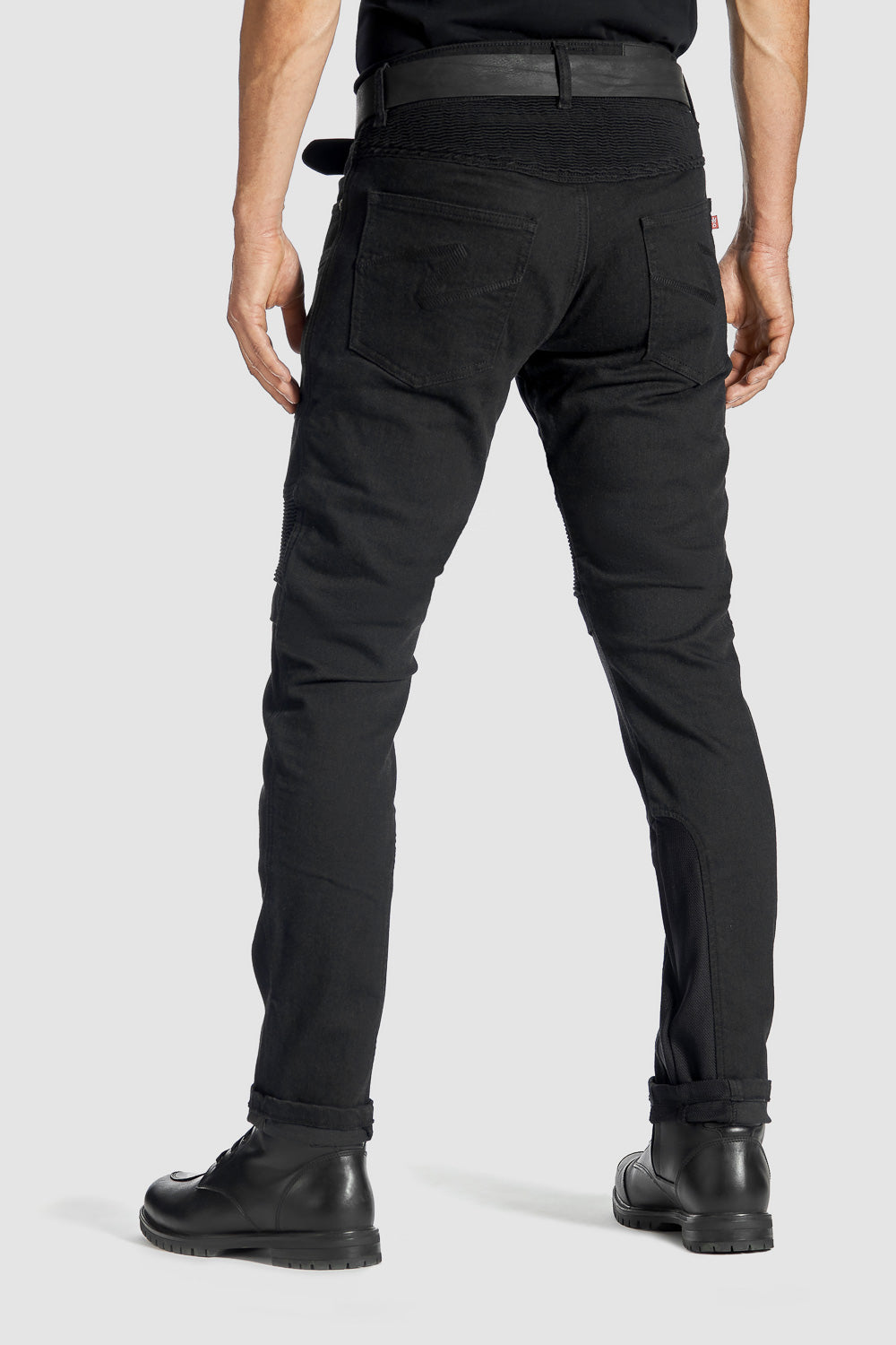 MOTO džinsai PANDO MOTO KARLDO SLIM CORDURA VYRAMS JUODI – nuotrauka 4