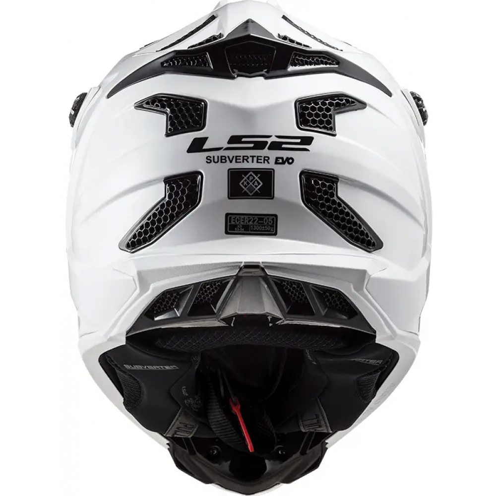 Šalmas LS2 MX700 subverter NOIR-06 BALTAS BLIZGUS – nuotrauka 2