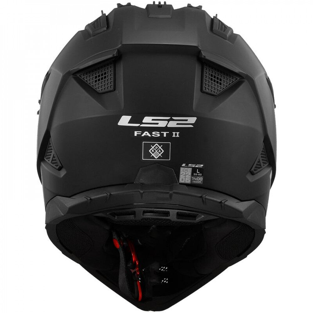 ŠALMAS LS2 MX708 FAST II SOLID MATINIS JUODAS