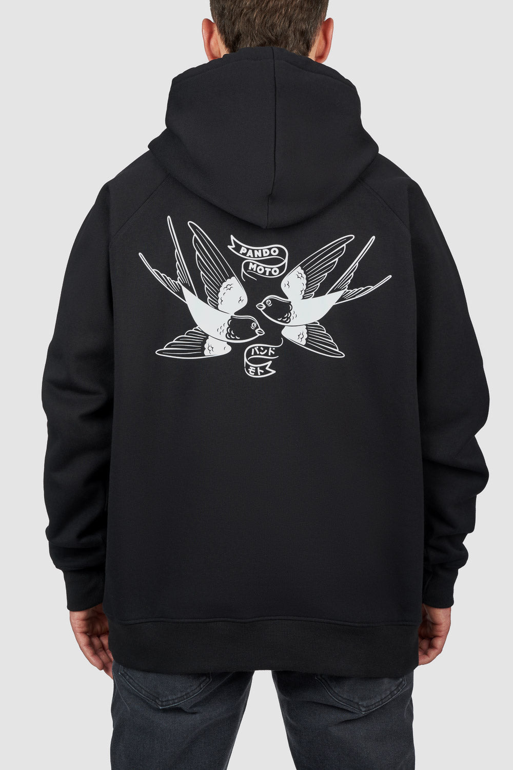DŽEMPERIS SU GOBTUVU – PANDO MOTO MAX TOKYO,OVERSIZE, JUODAS, UNISEX