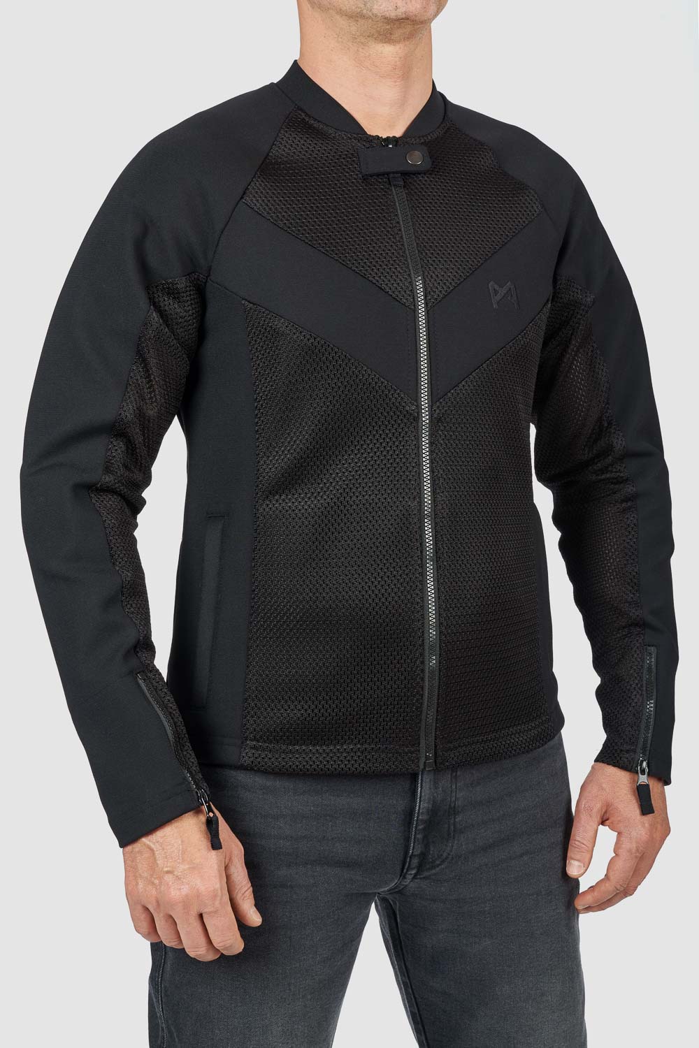 Striukė - PANDO MOTO STEALTH BLACK AAA vyrams, SU apsaugomis