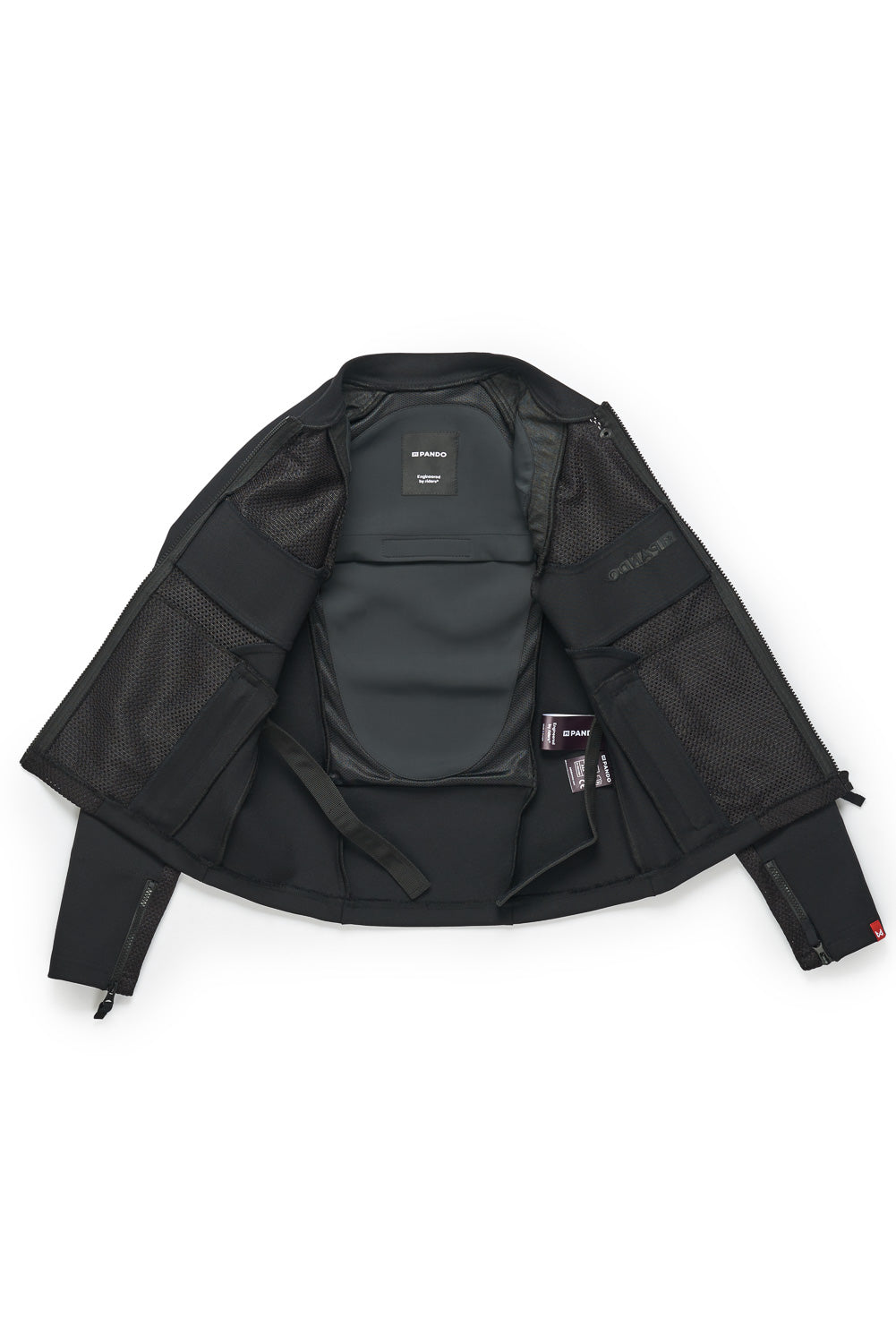Striukė - PANDO MOTO STEALTH BLACK AAA moterims, SU apsaugomis – nuotrauka 8