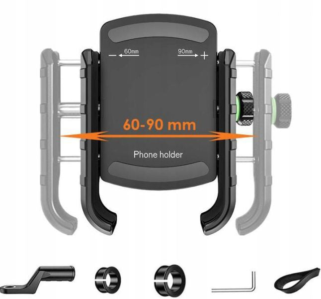 TELEFONO laikiklis EXTREME STYLE R9-METAL MOTO – nuotrauka 4