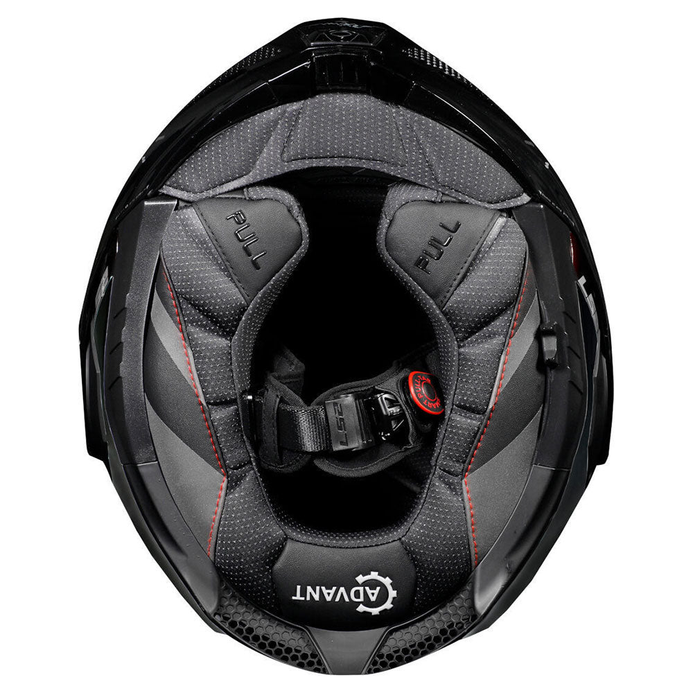 ŠALMAS LS2 FF901 ADVANT X SOLID CARBON – MATINĖ JUODA SPALVA
