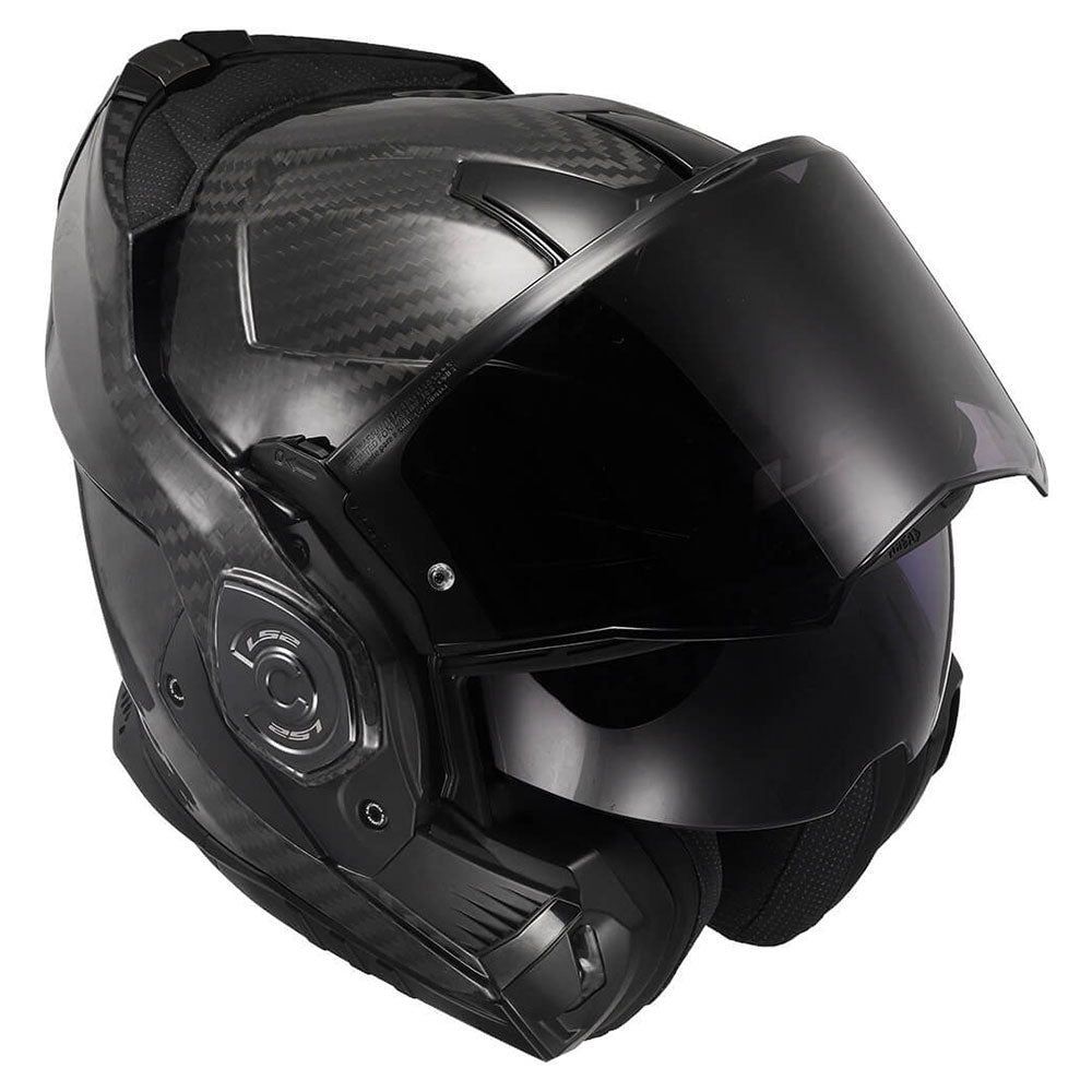 ŠALMAS LS2 FF901 ADVANT X SOLID CARBON – MATINĖ JUODA SPALVA