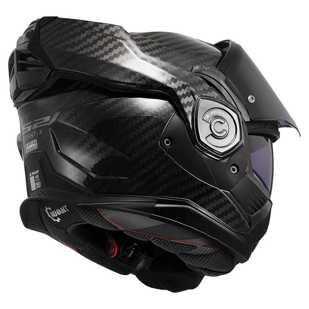 ŠALMAS LS2 FF901 ADVANT X SOLID CARBON – MATINĖ JUODA SPALVA
