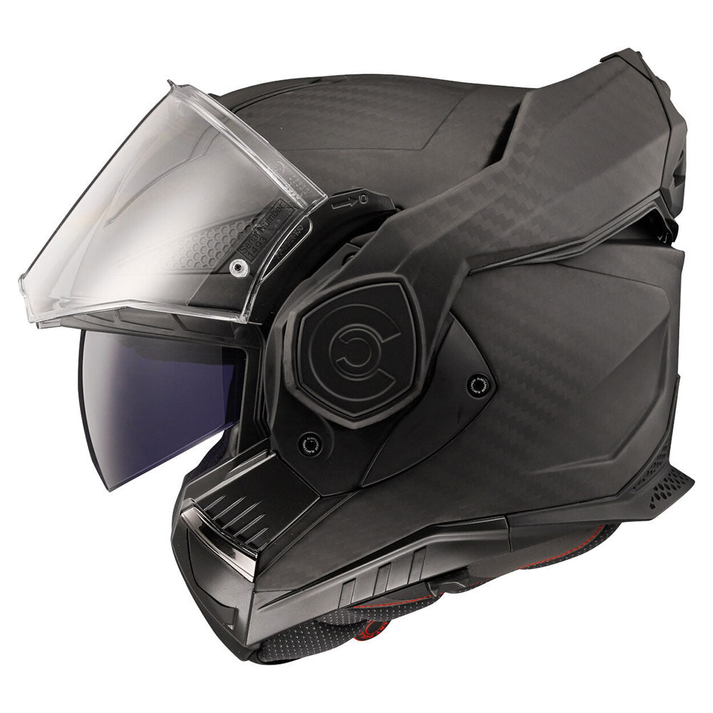 ŠALMAS LS2 FF901 ADVANT X SOLID CARBON – BLIZGI JUODA SPALVA