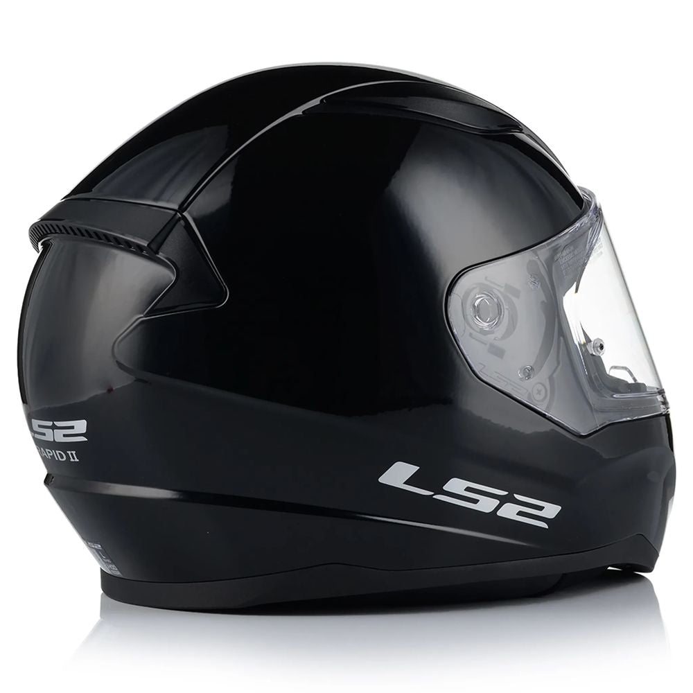 ŠALMAS LS2 FF353 RAPID II SOLID – MATINĖ JUODA