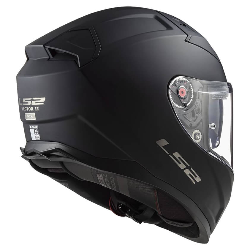 ŠALMAS LS2 FF811 VECTOR II SOLID – MATINĖ JUODA
