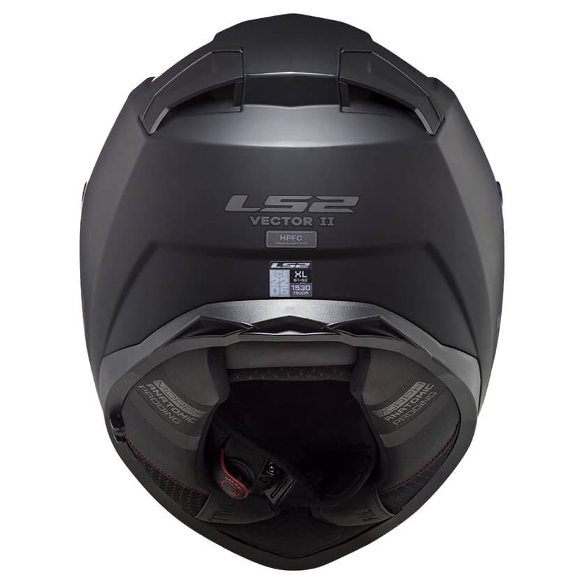 ŠALMAS LS2 FF811 VECTOR II SOLID – MATINĖ JUODA