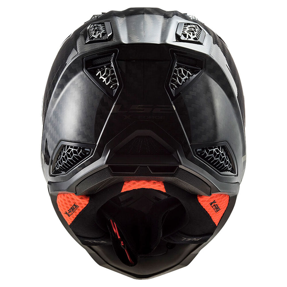 ŠALMAS LS2 MX703 C X-FORCE – BLIZGUS KARBONAS