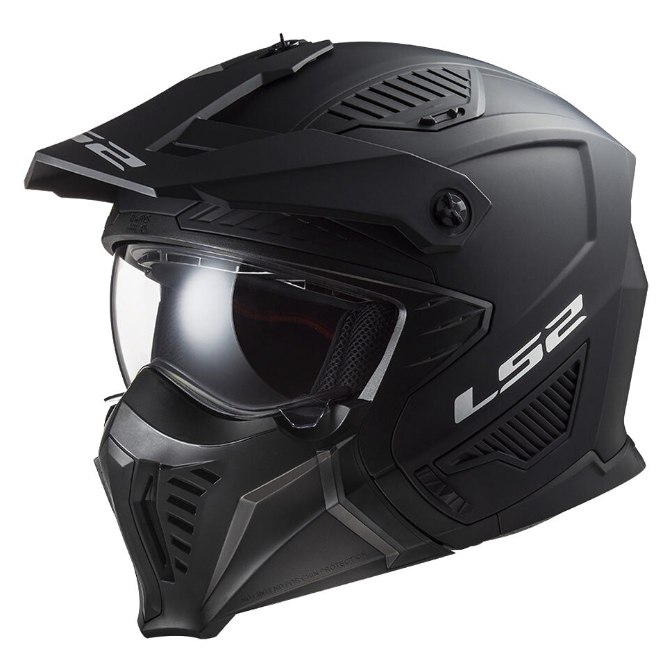 ŠALMAS LS2 OF606 DRIFTER SOLID – MATINIS JUODAS