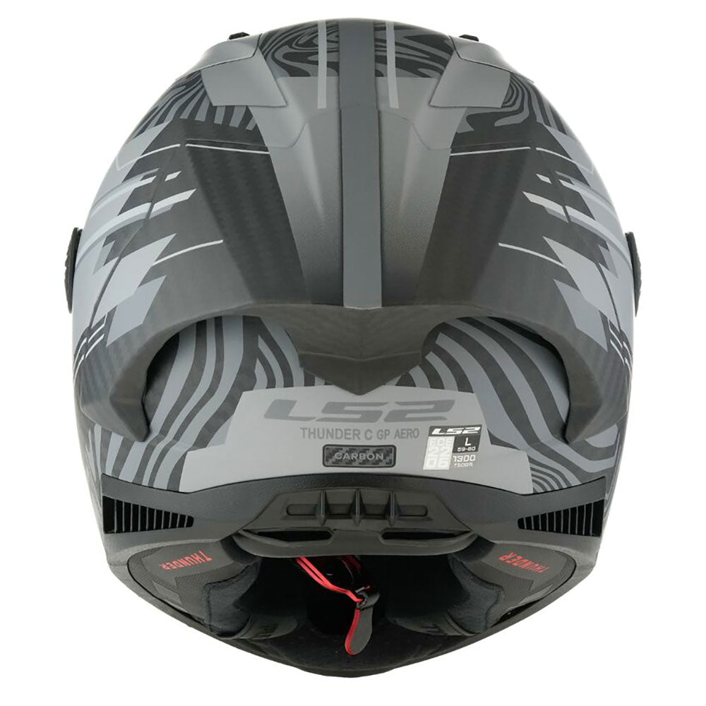 ŠALMAS LS2 FF805 THUNDER GP AERO POLAR – MATINĖ JUODA