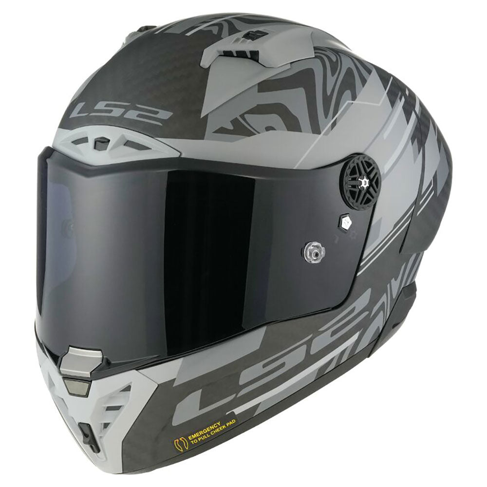 ŠALMAS LS2 FF805 THUNDER GP AERO POLAR – MATINĖ JUODA