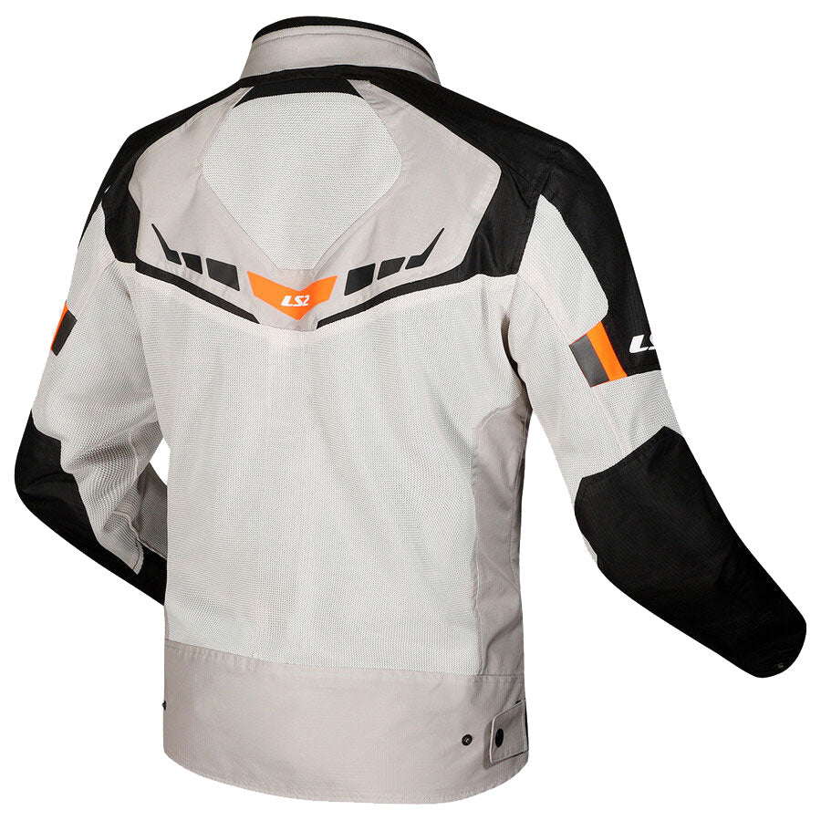STRIUKĖ LS2 GARDA AIR MOTERIMS JUODA / PILKA / HI-VIZ ORANŽINĖ