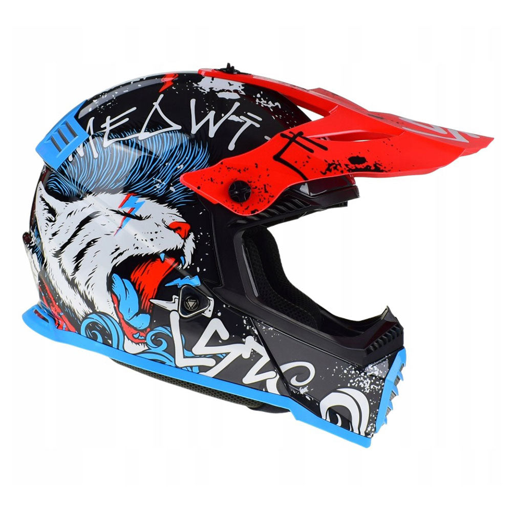 ŠALMAS LS2 MX437 FAST II MINI STARMAW – JUODAS