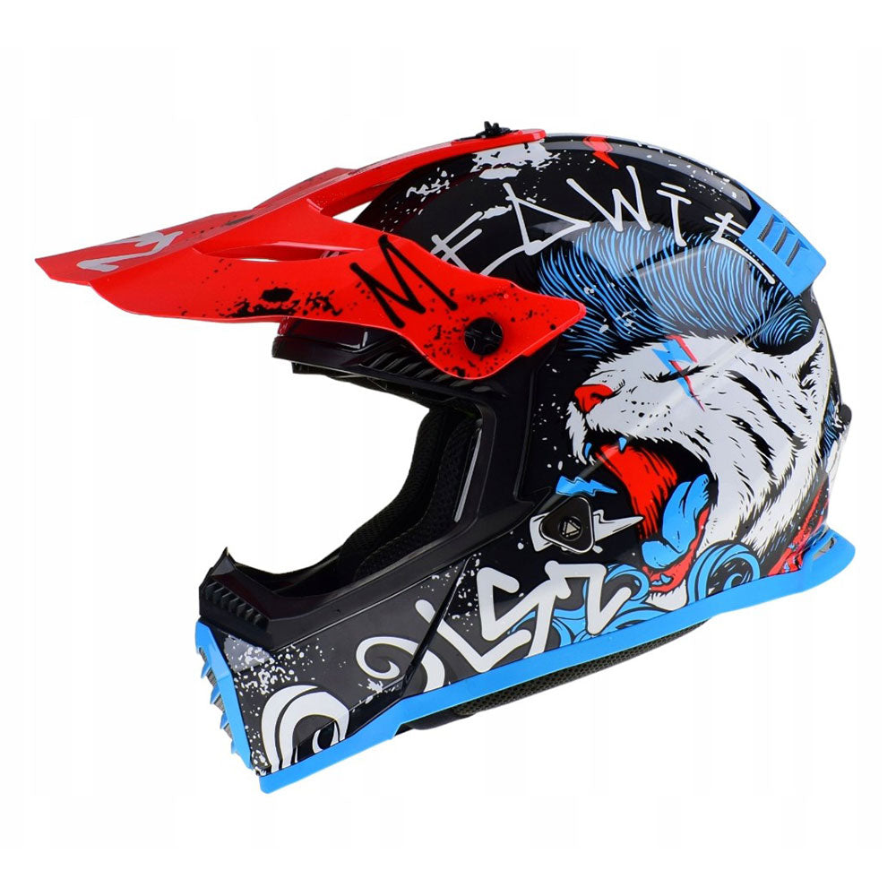 ŠALMAS LS2 MX437 FAST II MINI STARMAW – JUODAS