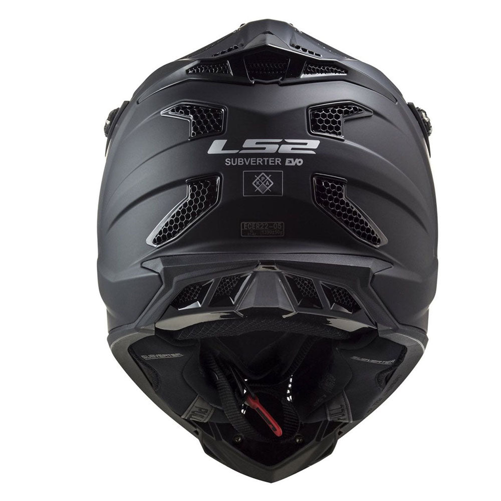 ŠALMAS LS2 MX700 SUBVERTER EVO II NOIR – JUODA SPALVA
