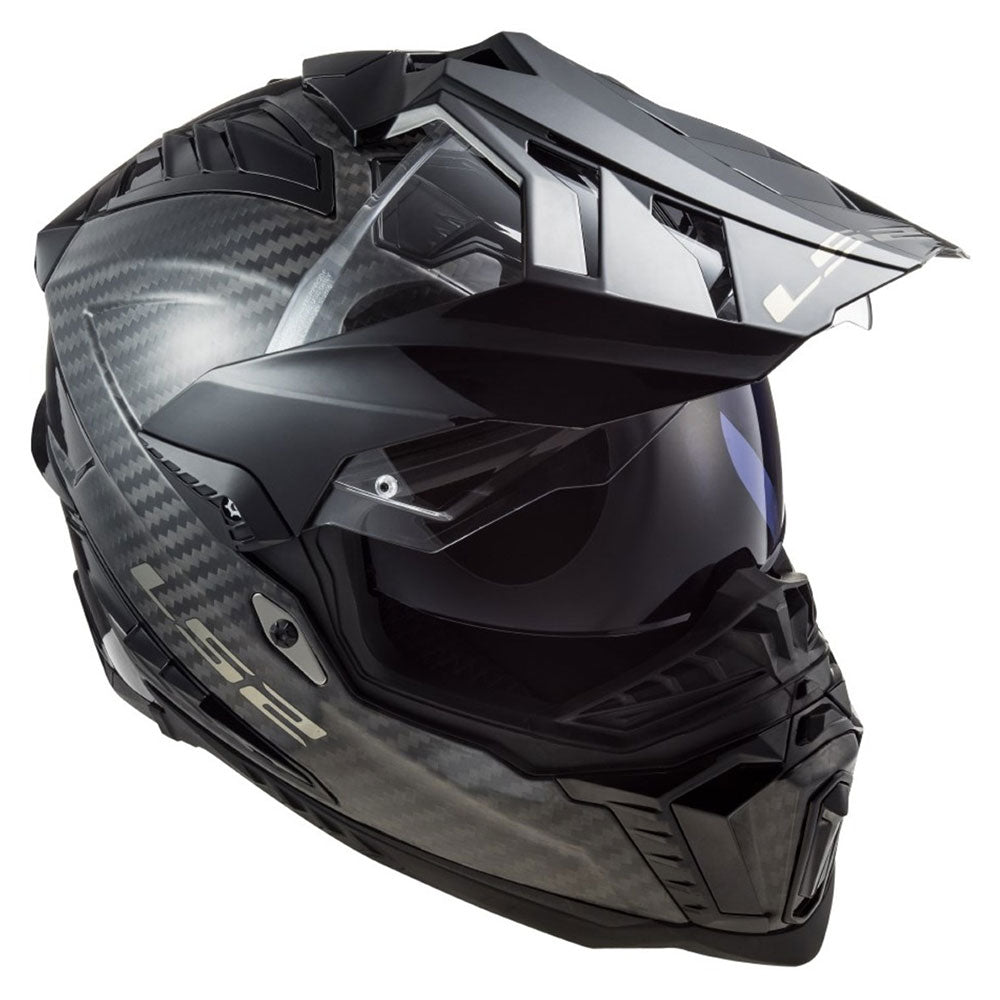 ŠALMAS LS2 MX701 C EXPLORER SOLID – BLIZGUS KARBONAS
