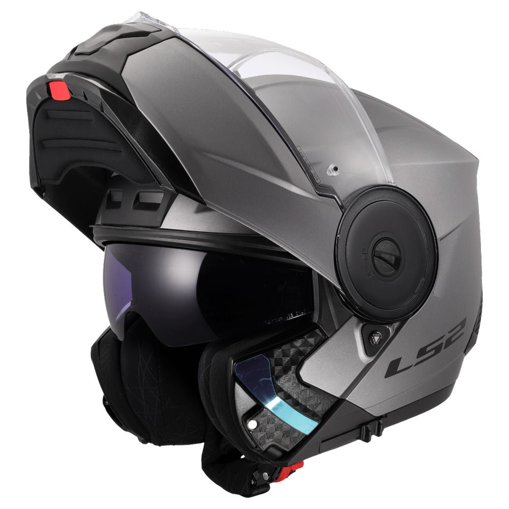 ŠALMAS LS2 FF902 SCOPE II SOLID – BLIZGI BALTA SPALVA