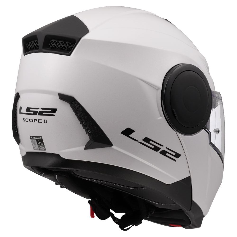 ŠALMAS LS2 FF902 SCOPE II SOLID – BLIZGI BALTA SPALVA