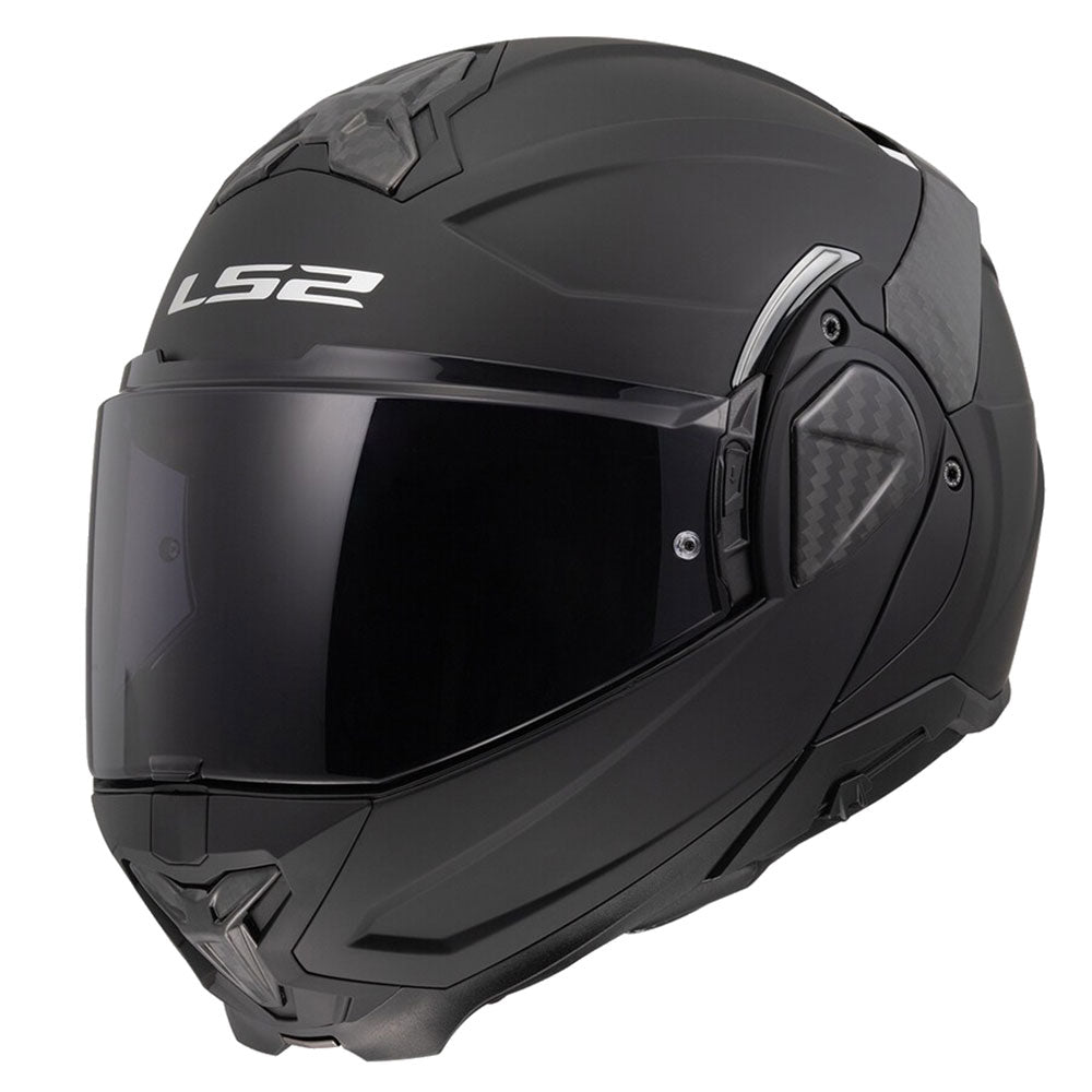 ŠALMAS LS2 FF910 ADVANT II SOLID – MATINĖ JUODA SPALVA