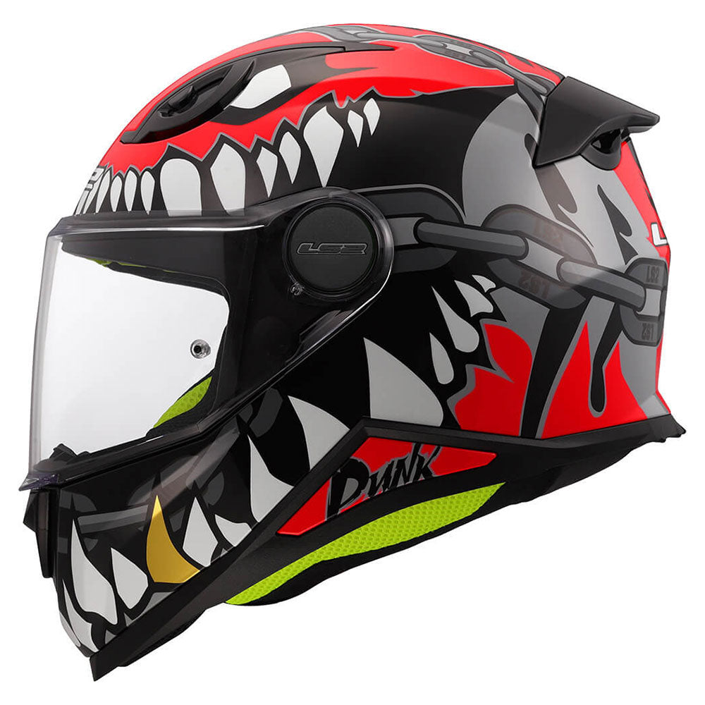 ŠALMAS LS2 KID PUNK – PILKAS / RAUDONAS