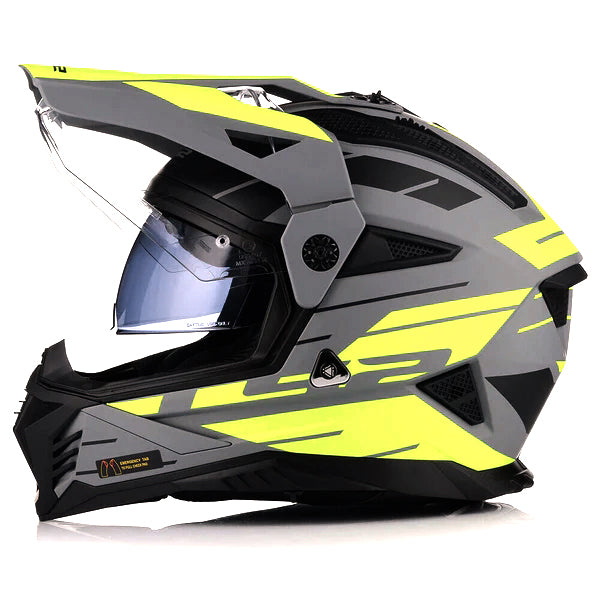 ŠALMAS LS2 MX702 PIONEER II NAMIB – BALTA MĖLYNA RAUDONA SPALVA