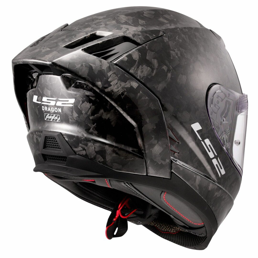 ŠALMAS LS2 FF807 DRAGON FORGED – BLIZGUS KARBONAS