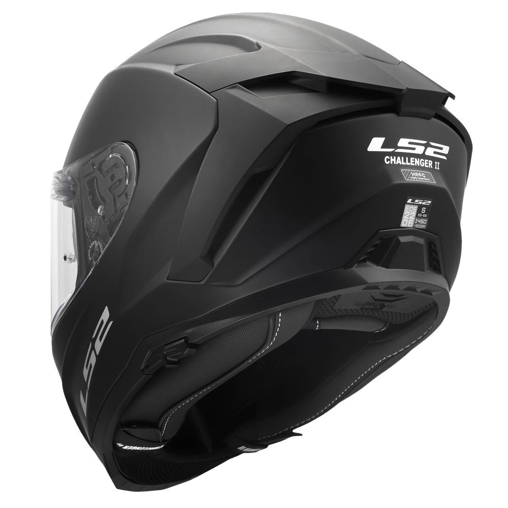 ŠALMAS LS2 FF817 CHALLENGER II SOLID – MATINĖ TAMSIAI MĖLYNA