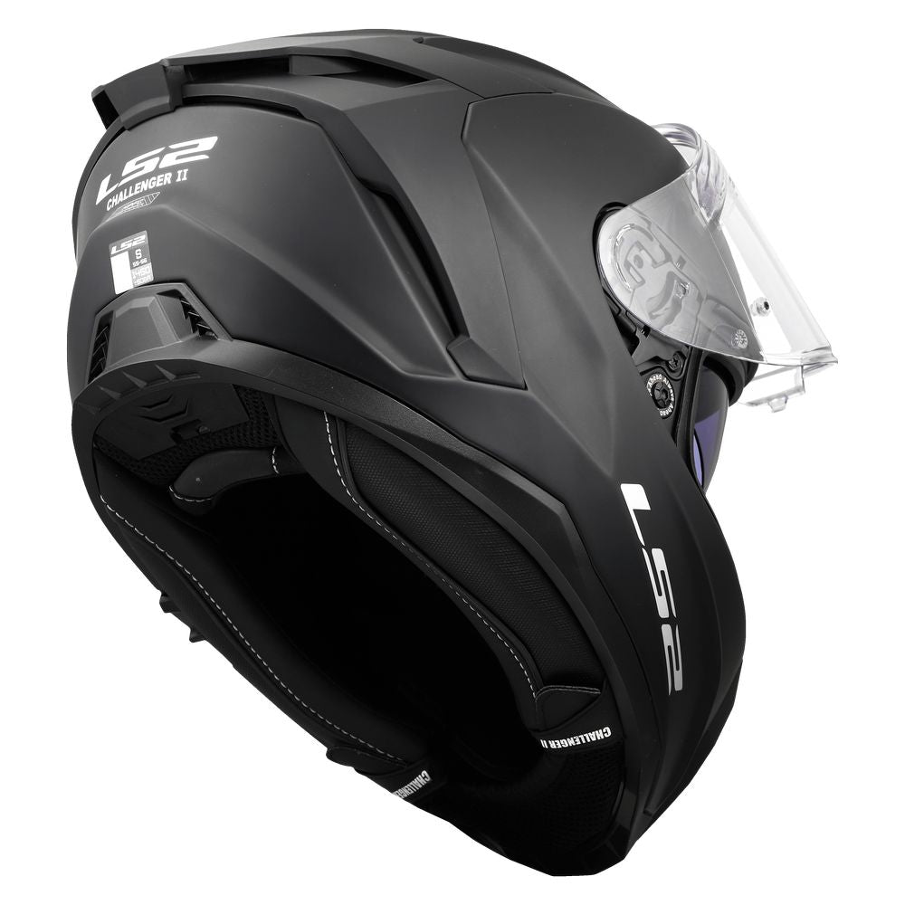 ŠALMAS LS2 FF817 CHALLENGER II SOLID – MATINĖ JUODA