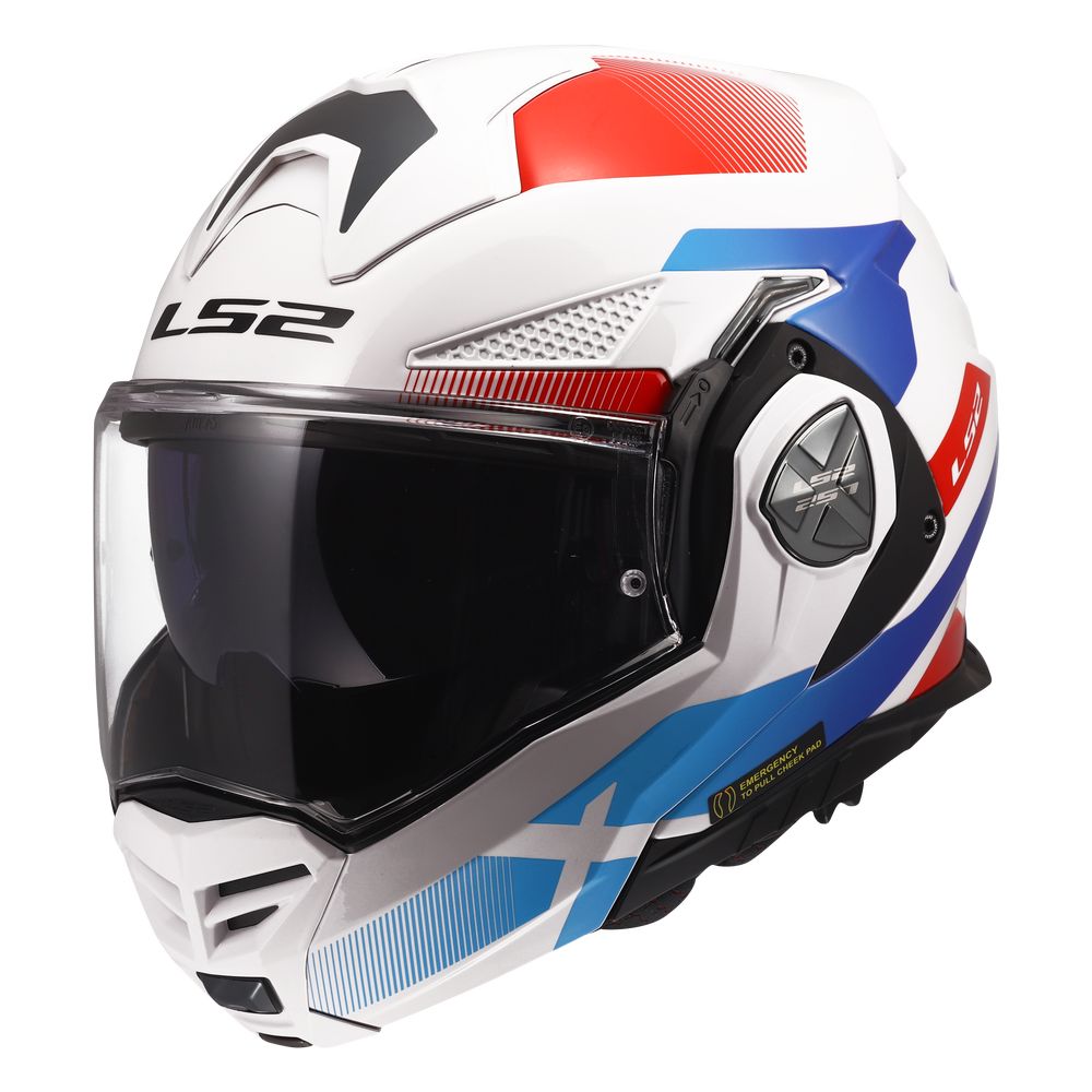 ŠALMAS LS2 FF901 ADVANT X NOVA – JUODA / RAUDONA / MĖLYNA SPALVA