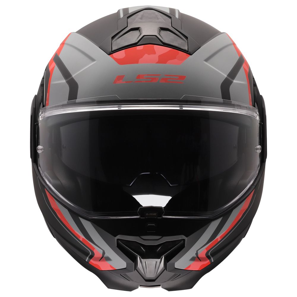 ŠALMAS LS2 FF910 ADVANT II GLIDE – JUODA / ORANŽINĖ SPALVA