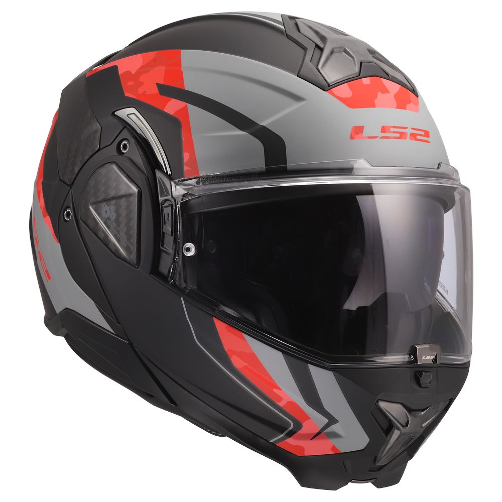 ŠALMAS LS2 FF910 ADVANT II GLIDE – JUODA / PILKA / RAUDONA SPALVA