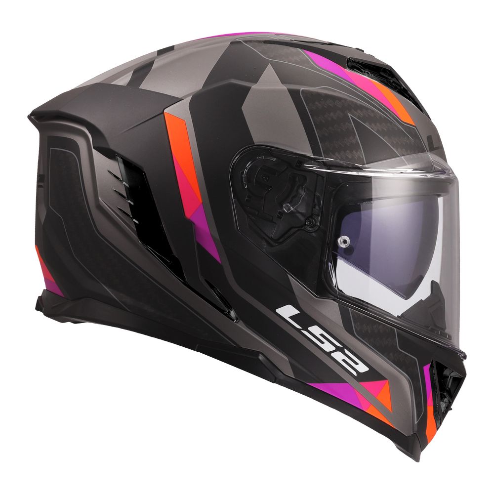 ŠALMAS LS2 FF818 STORM III SPORTY – PILKA / VIOLETINĖ SPALVA
