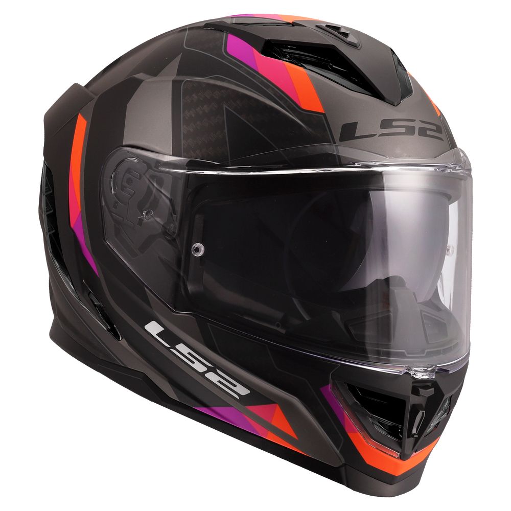 ŠALMAS LS2 FF818 STORM III SPORTY – PILKA / VIOLETINĖ SPALVA