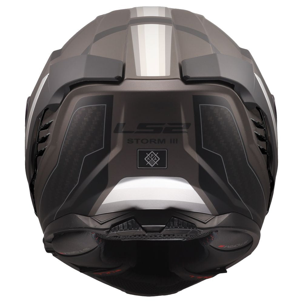 ŠALMAS LS2 FF818 STORM III SPORTY – PILKA / VIOLETINĖ SPALVA