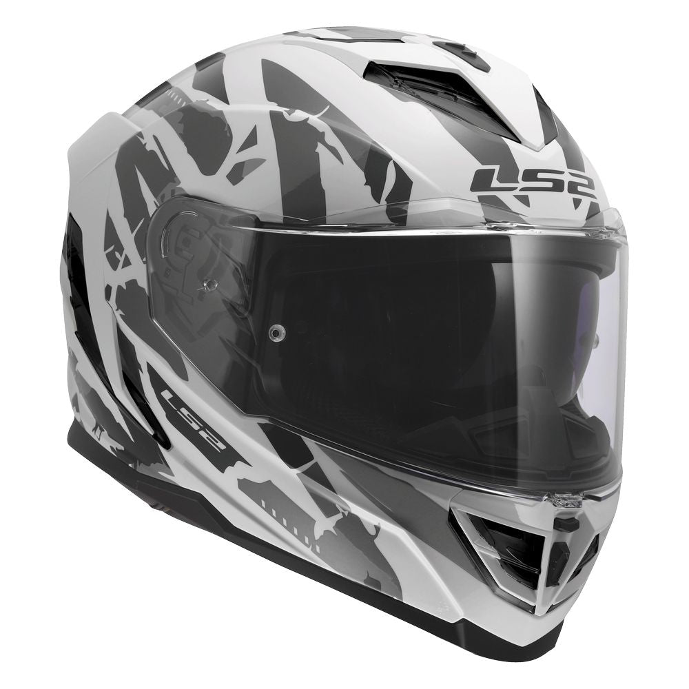 ŠALMAS LS2 FF818 STORM III KAOS – RYŠKIAI GELTONA SPALVA