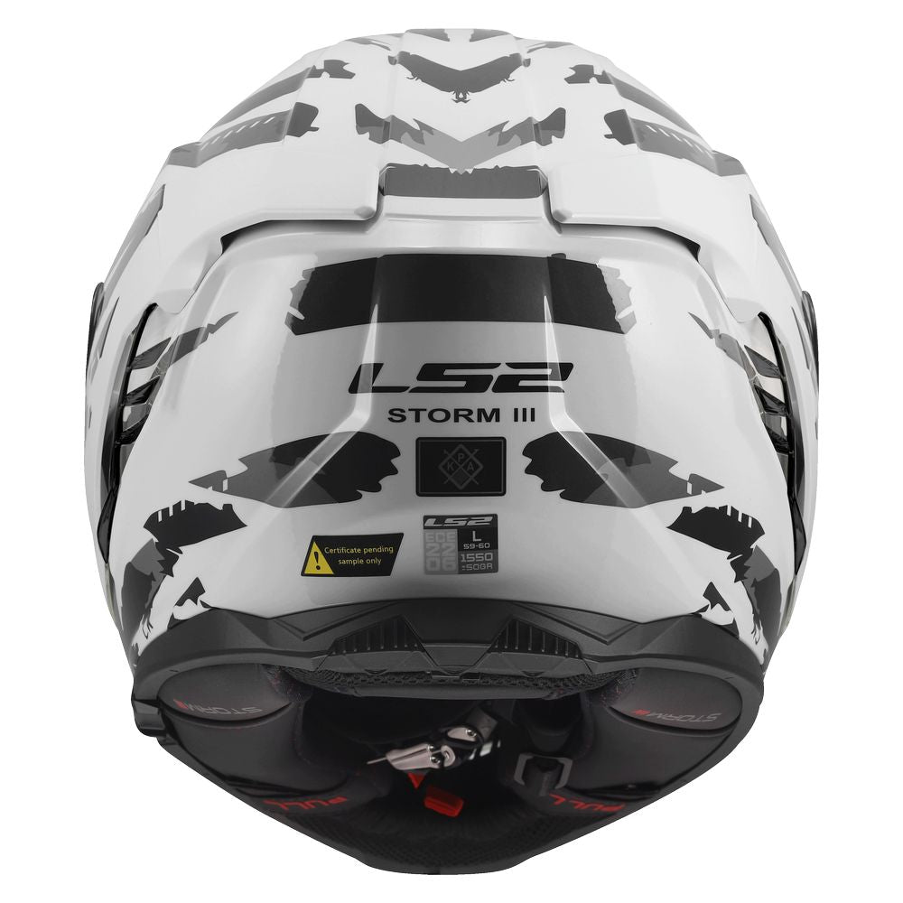 ŠALMAS LS2 FF818 STORM III KAOS – RYŠKIAI GELTONA SPALVA