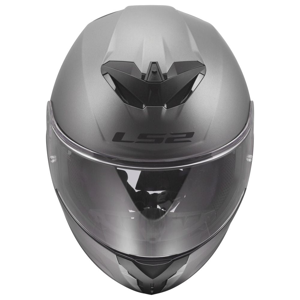 ŠALMAS LS2 FF820 RAPID III SOLID – MATINĖ TITANO SPALVA