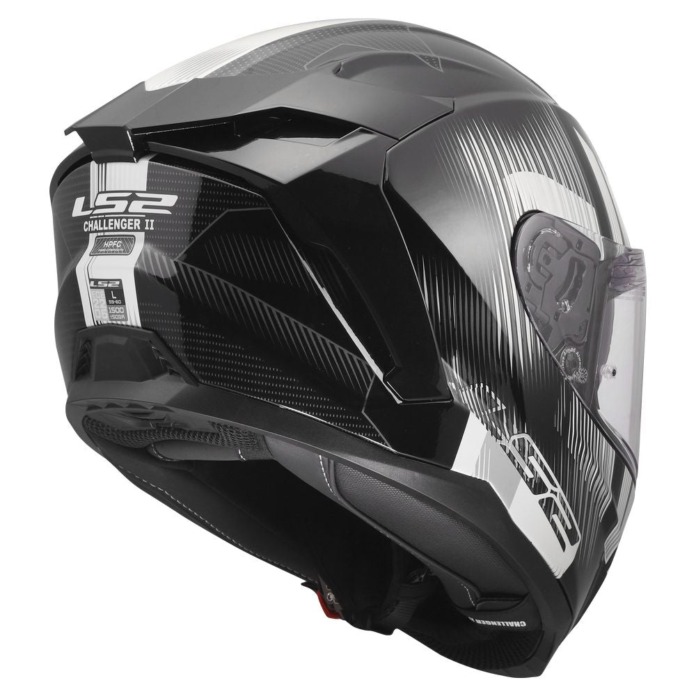 ŠALMAS LS2 FF817 CHALLENGER II NITRO – JUODAS / PILKAS